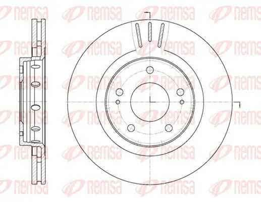 Handler.Part Brake disc KAWE 689610 2