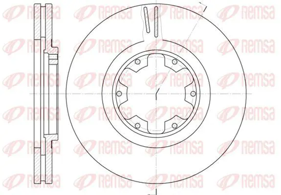 Handler.Part Brake disc KAWE 689910 2