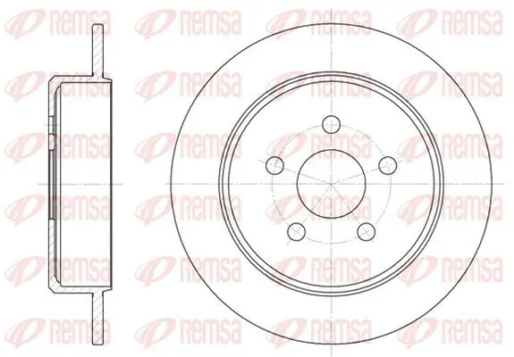 Handler.Part Brake disc KAWE 690100 2