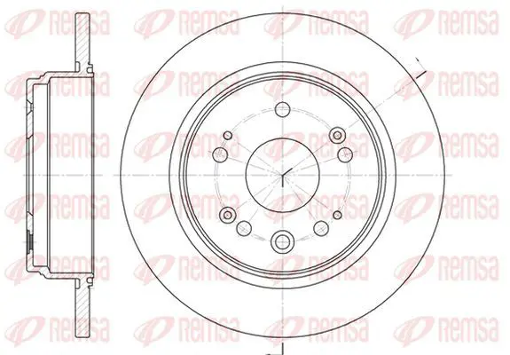 Handler.Part Brake disc KAWE 691200 2