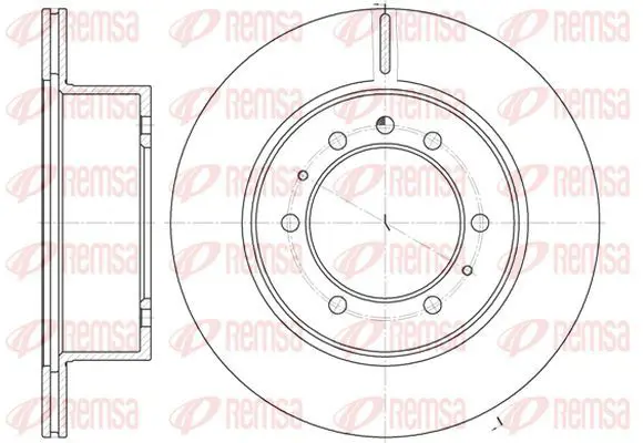 Handler.Part Brake disc KAWE 692610 2