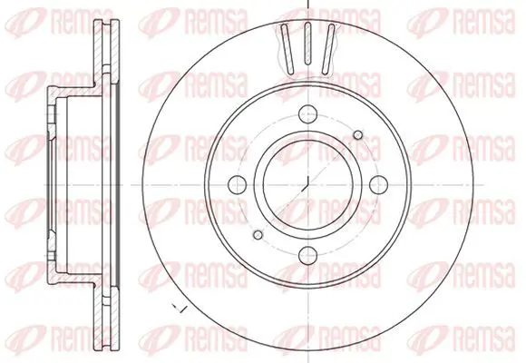 Handler.Part Brake disc KAWE 692710 2