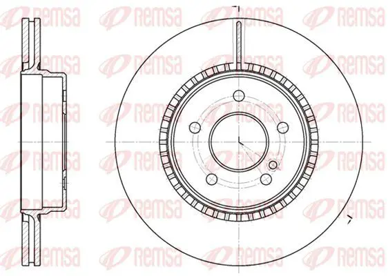 Handler.Part Brake disc KAWE 692910 2