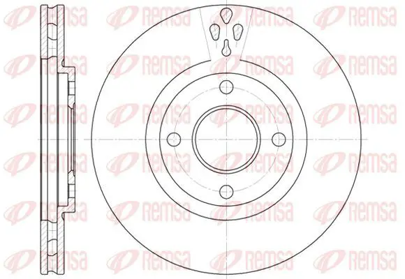 Handler.Part Brake disc KAWE 693410 2