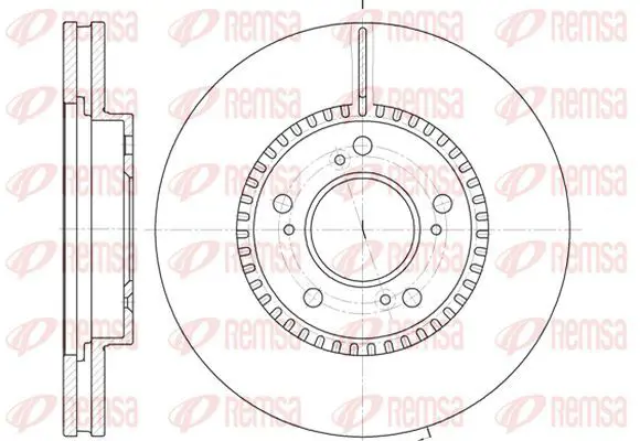 Handler.Part Brake disc KAWE 693810 2