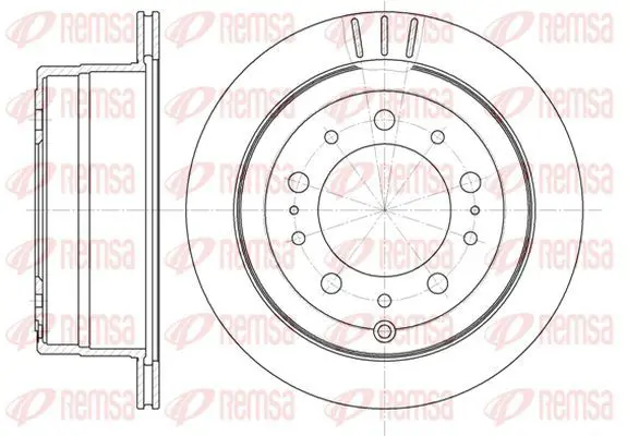 Handler.Part Brake disc KAWE 694810 2