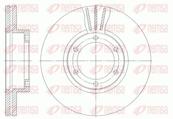 Handler.Part Brake disc KAWE 695110 2