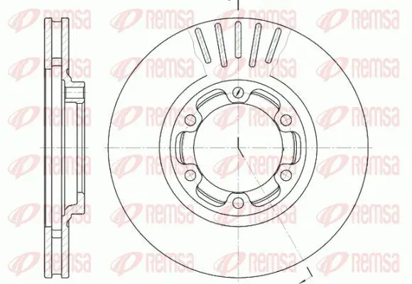 Handler.Part Brake disc KAWE 695210 2