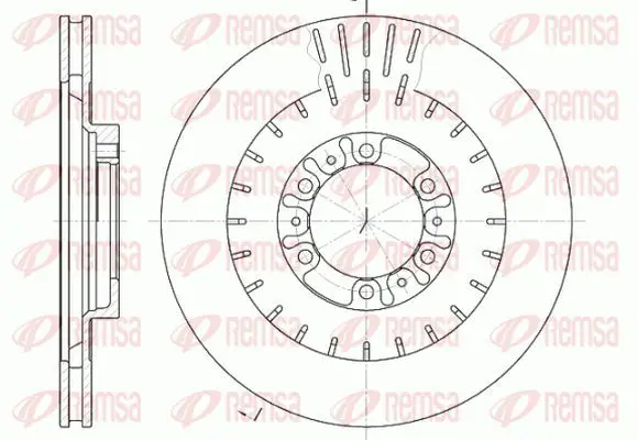 Handler.Part Brake disc KAWE 695310 2