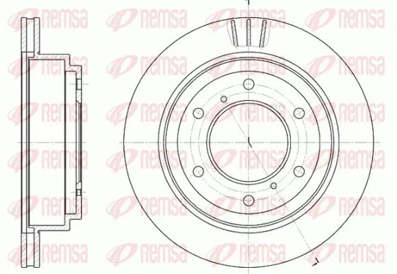 Handler.Part Brake disc KAWE 695510 2