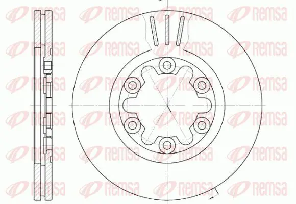 Handler.Part Brake disc KAWE 695710 2