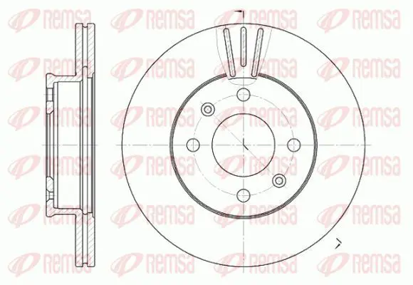 Handler.Part Brake disc KAWE 695810 2