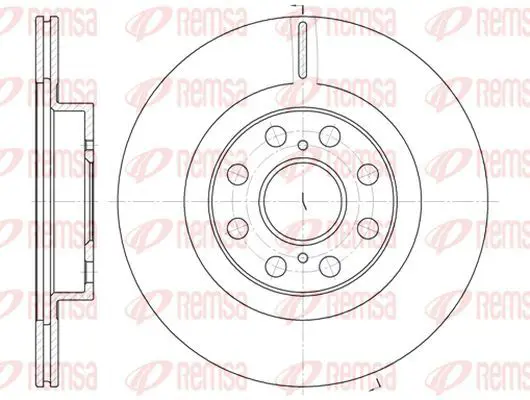 Handler.Part Brake disc KAWE 696110 2