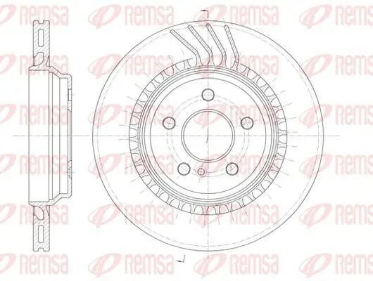 Handler.Part Brake disc KAWE 696310 2