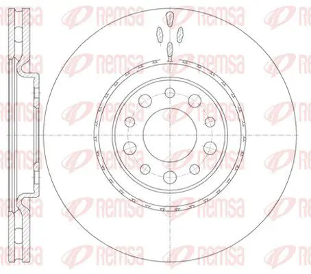 Handler.Part Brake disc KAWE 696510 2