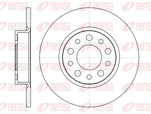 Handler.Part Brake disc KAWE 696700 2