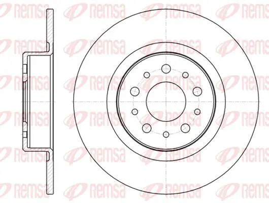 Handler.Part Brake disc KAWE 696800 2