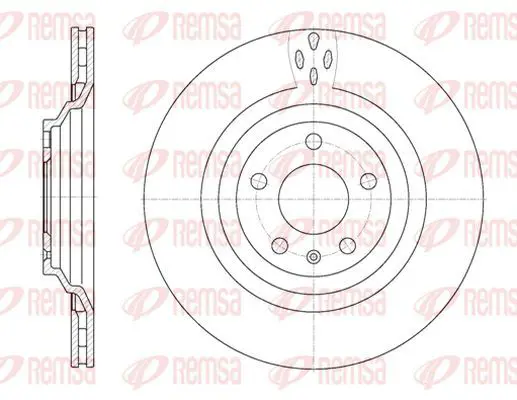 Handler.Part Brake disc KAWE 697010 2