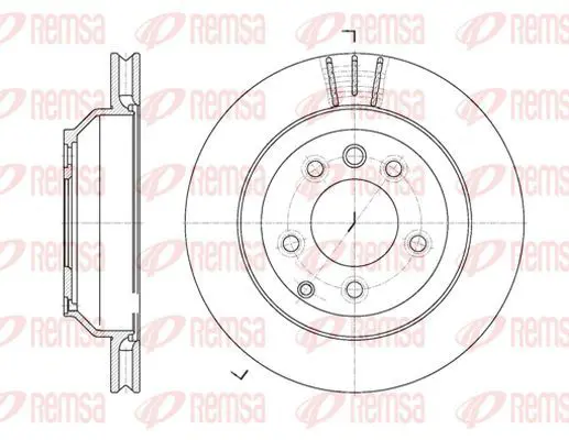 Handler.Part Brake disc KAWE 697110 2