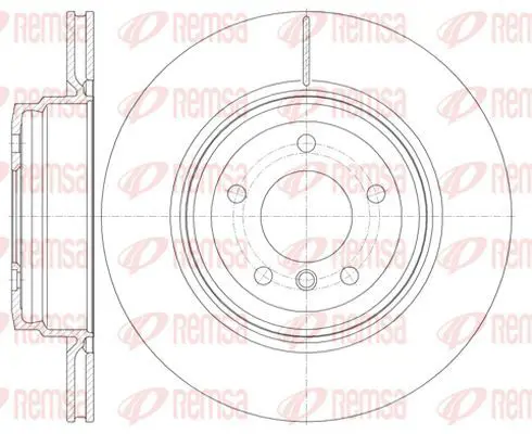 Handler.Part Brake disc KAWE 697610 2