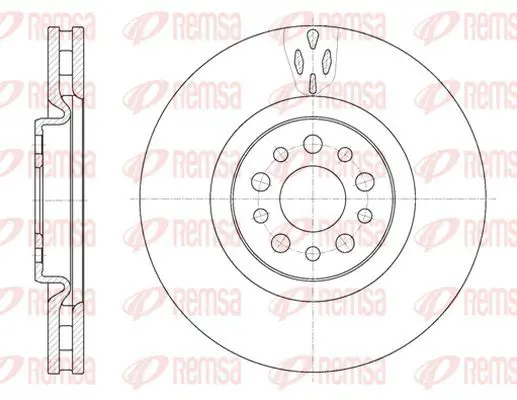 Handler.Part Brake disc KAWE 698010 2