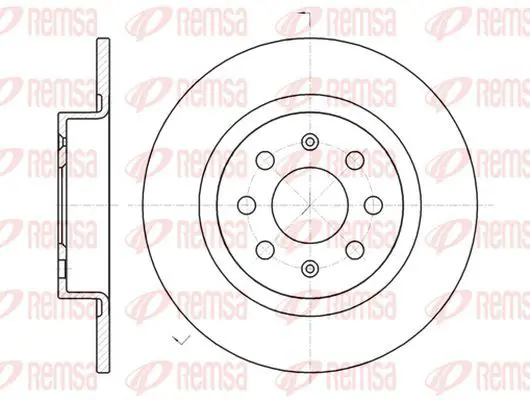 Handler.Part Brake disc KAWE 698300 2