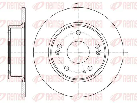 Handler.Part Brake disc KAWE 698400 2