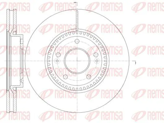 Handler.Part Brake disc KAWE 698810 2