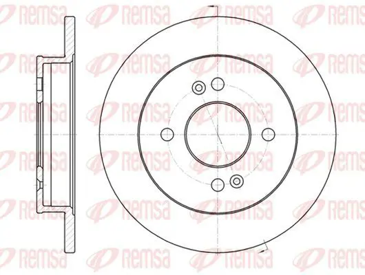 Handler.Part Brake disc KAWE 699100 2