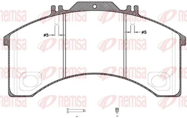 Handler.Part Brake pad set, disc brake KAWE JCA49830 2