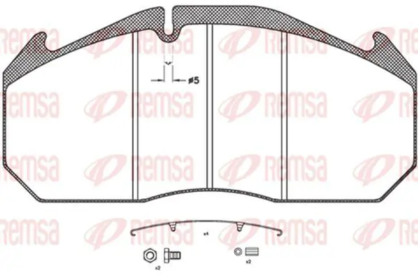 Handler.Part Brake pad set, disc brake KAWE JCA50631 2