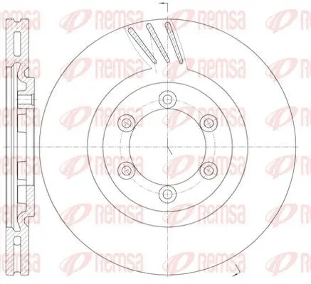 Handler.Part Brake disc KAWE 6100010 2