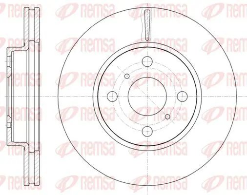 Handler.Part Brake disc KAWE 6100510 2