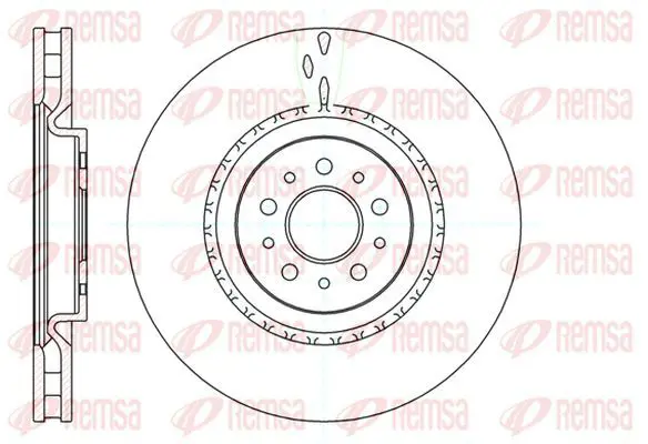 Handler.Part Brake disc KAWE 6101010 2