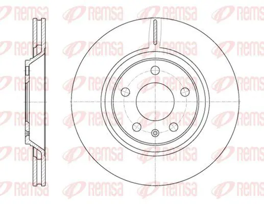 Handler.Part Brake disc KAWE 6101210 2