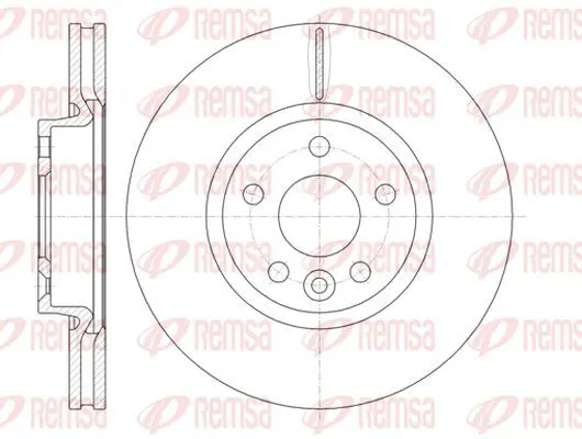 Handler.Part Brake disc KAWE 6101910 2