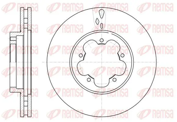 Handler.Part Brake disc KAWE 6102110 2