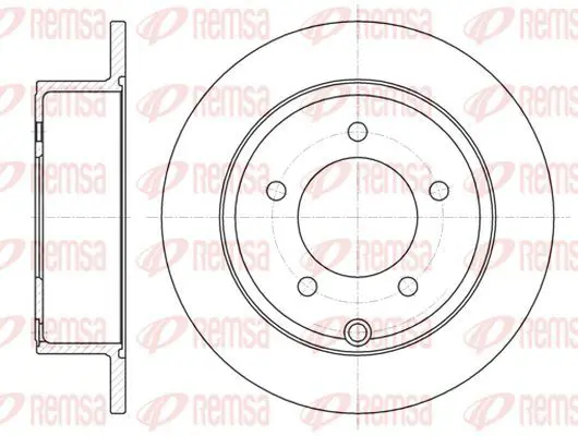 Handler.Part Brake disc KAWE 6102500 2