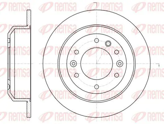 Handler.Part Brake disc KAWE 6102700 2