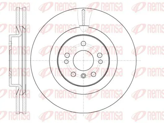 Handler.Part Brake disc KAWE 6103010 2