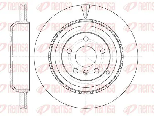 Handler.Part Brake disc KAWE 6103110 2