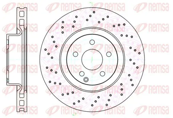 Handler.Part Brake disc KAWE 6103210 2