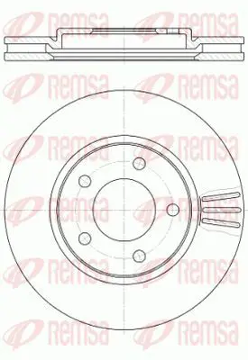 Handler.Part Brake disc KAWE 6104710 2