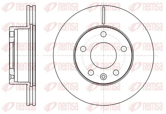 Handler.Part Brake disc KAWE 6106310 2