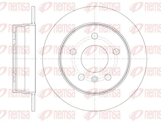 Handler.Part Brake disc KAWE 6106500 2