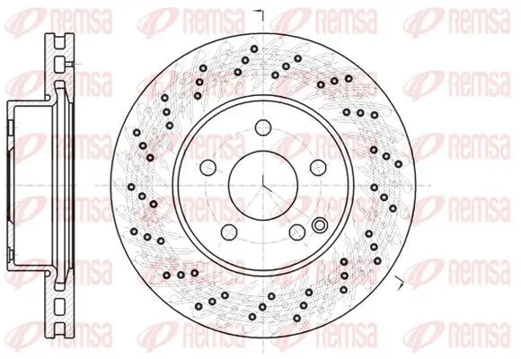 Handler.Part Brake disc KAWE 6106810 2