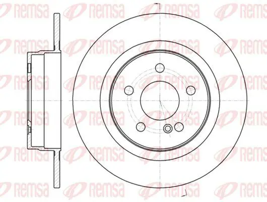 Handler.Part Brake disc KAWE 6107000 2