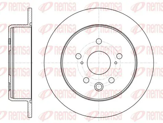 Handler.Part Brake disc KAWE 6107500 2