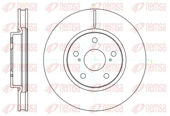 Handler.Part Brake disc KAWE 6107610 2