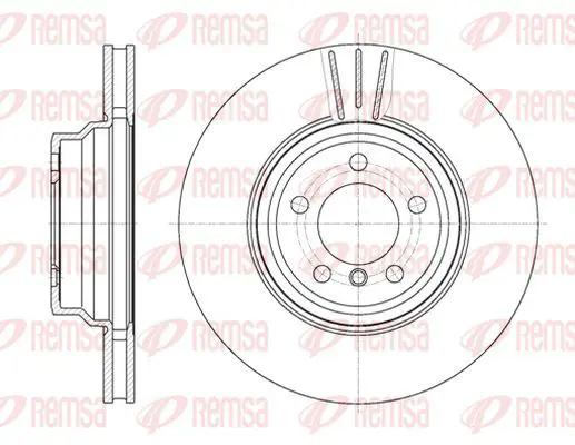 Handler.Part Brake disc KAWE 6107810 2